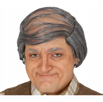 Karnevalová paruka Guirca paruka krátké vlasy tmavě šedá