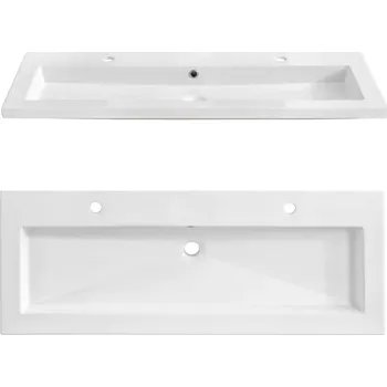 Umyvadlo Umyvadlo zápustné do desky obdélníkové Comad SPIRIT 46 cm bílé