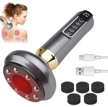 ELEKTRICKÁ ČÍNSKÁ BAŇKA BEZDRÁTOVÝ MASÁŽNÍ PŘÍSTROJ S NAHŘÍVÁNÍM GUASHA