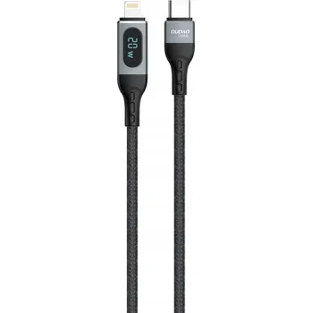 Kabel Dudao USB typ C - Apple Lightning 1 m černý
