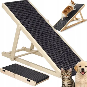 Schody a rampa pro psa RAMPA NA SCHODY PLOŠINA SKLÁDACÍ NA VCHÁZENÍ NASTAVITELNÁ PRO PSA KOČKU ZVÍŘATA