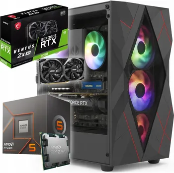 Stolní počítač Počítač Ryzen 5 4,7GHz | RTX 3050 6GB | 16GB/512SSD | Windows 11