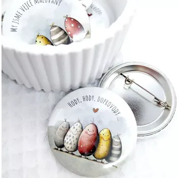 Hody hody doprovody, placka se spínacím špendlíkem, 1 kus - 44 mm