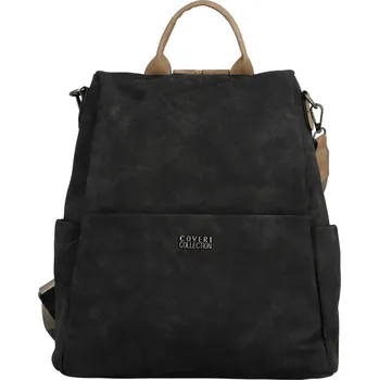 Městský batoh Dámský kabelko/batoh černo-taupe - Coveri Lampros černá