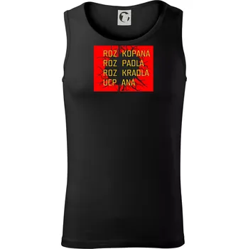 Pánské termoprádlo Praha logo - rozkopaná - Tílko pánské Core - 2XL ( Černá )