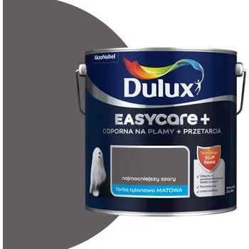barva na zeď Dulux Latexová Barva na zeď 2,5 l nejsilnější šedá matná