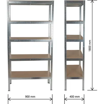 Prodejní regál AKČNÍ SET Regálový systém MB-SH01 | 3 ks | 900 x 400 x 1800 mm