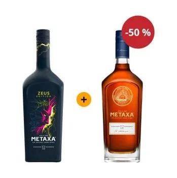 Brandy Druhá lahev za půlku Metaxa Zeus 12* LE 0,7 L 40% + Metaxa 12* 0,7 L 40%