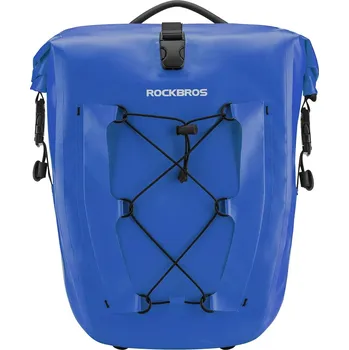 brašna na kolo ROCKBROS Voděodolná cyklistická brašna Rockbros 32 l 32 LITRŮ MODRÁ