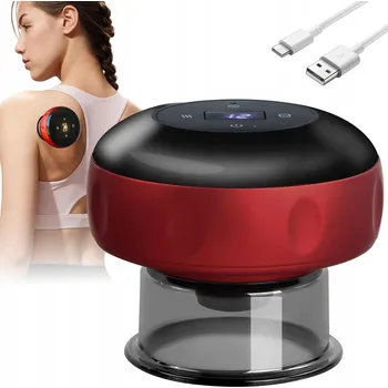 Masážní přístroj ELEKTRICKÁ ČÍNSKÁ BAŇKA MASÁŽNÍ PŘÍSTROJ ANTICELULITIDNÍ BEZDRÁTOVÝ USB S NAHŘÍVÁNÍM