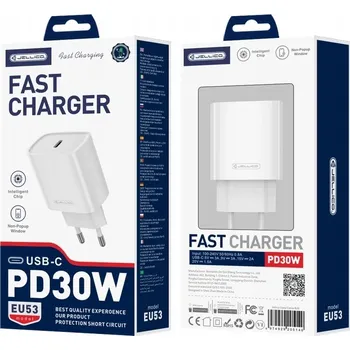 Rychlá nabíječka Jellico USB-C, USB typ C PD 30W QC Quick Charge