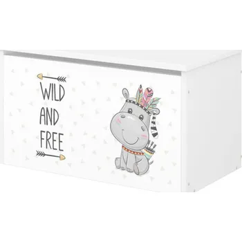 Dětský pokoj Box na hračky, truhla s motivem Hippo