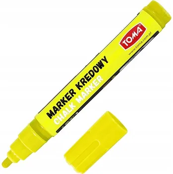 Křídový popisovač Toma TO-292, kulatý hrot, 4,5 mm, žlutý, 1 kus