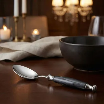 Příbor BUGATTI Country Černá - lžička na kávu