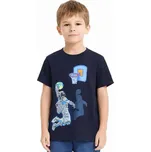 Chlapecké tričko s krátkým rukávem a basketbalistou Velikost: 146, Barva: Tmavě modrá