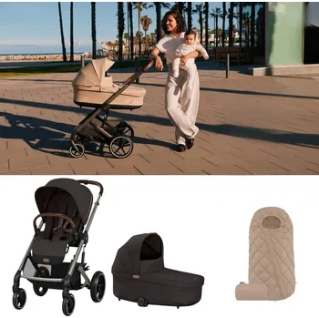 Kočárek CYBEX Balios S Lux set od narození A Chocolate Brown