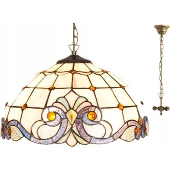 Závěsná lampa Retro, styl TIFFANY, 2 světelné body, patice E27
