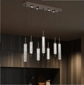 Searchlight 76210-7CL Stmívatelné LED svítidlo CATTAIL LATTE čirá skla