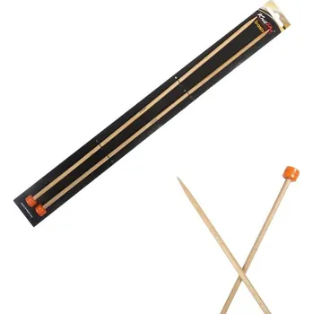 Nástroj na niť a příze Dřevěné jehlice Knitpro Basix Birch 25 cm 4,5 mm