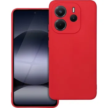 Pouzdro na mobilní telefon OEM Forcell SOFT Zadní Kryt pro Xiaomi Redmi Note 14 4G – červený