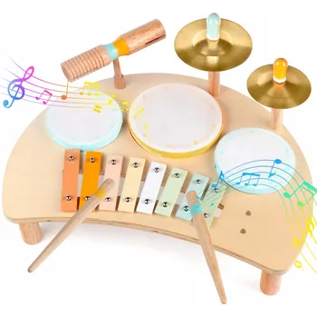 Hudební nástroj pro děti MEINL Dětská Bicí Sada Hudební Nástroje Montessori pro Děti 1-3 Roky