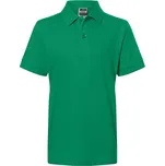 James&Nicholson Dětská polokošile JN070K Irish Green L (134/140)