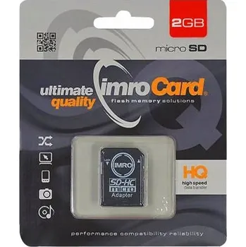 Paměťová karta Imro microSD 2 GB + adaptér