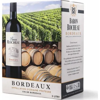 Víno Bordeaux Baron Rocheau, Bag in Box, 3l