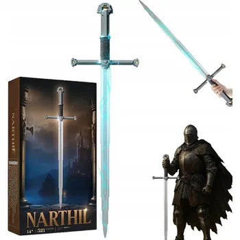 ostatní stavebnice SBĚRATELSKÝ MEČ Z KOSTEK 521 DÍLKŮ HRAČKA PRO FANOUŠKY RPG