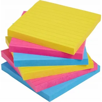 Masážní přístroj Post-it® Super Sticky XL, KARNEVAL, linkovaný, 101x101mm, 6x90 karet.