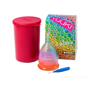 Drogerie Yuuki Menstruační kalíšek RAINBOW Jolly č. 2 - SOFT - větší kalíšek (vhodný pro ženy po porodu)