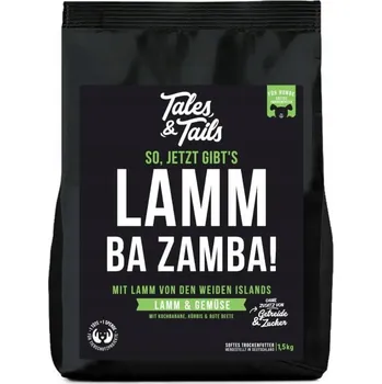 Krmivo pro psa Suché krmivo poloměkké bez obilovin pro psy - jehněčí 1,5 kg Tales and Tails