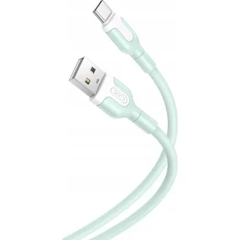 Datový kabel Kabel XO USB - USB-C 1 m zelený