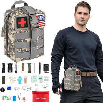 Lékárnička Lékárnička KAPSA taktická vojenská S VYBAVENÍM maskáčový první pomoc