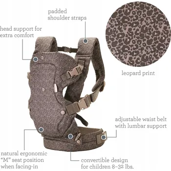 INFANTINO Ergonomické nosítko 4v1 s nastavitelnou velikostí Pro Miminka 3,6-14,5 kg