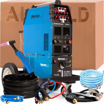 Svářečka Svařovací stroj Sherman TIG 320P AC/DC 320 A Sherman ALUMINIUM RÁFKY SET 2v1
