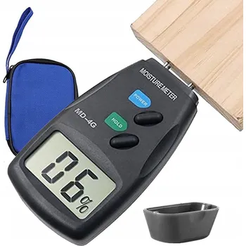 VLHKOMĚR MĚŘIČ VLHKOSTI DŘEVA, BETONU, CIHEL DIGITÁLNÍ 5%-40%