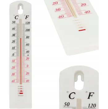 Domácí teploměr Nástěnný teploměr bílý