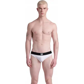 Pánské plavky Pánské plavky slipové arena Bicolore Elastic Brief bílo-černé D5 vel. M