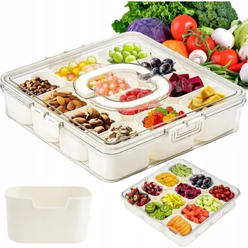 Dóza na potraviny PLASTOVÁ NÁDOBA KRABIČKA S VÍKEM KRABIČKA NA POTRAVINY 12 SÍŤKA ZDRAVÍ