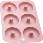 Silikonová forma na donuty 26x18cm Ø7cm světle růžová - Cakesicq Cakesicq