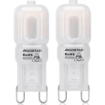 Žárovka LED žárovka G9 malá 2W kapsle mléčná mini 170Lm teplá barva 3000K