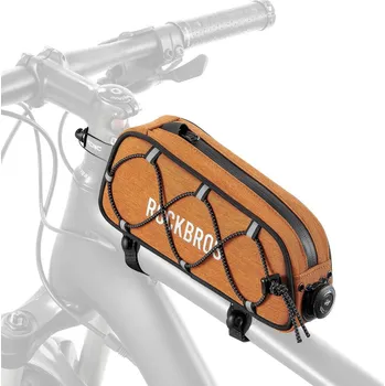 brašna na kolo ROCKBROS Vodotěsná brašna na kolo Rockbros na horní rámovou trubku 0,7 l ORANŽOVÁ
