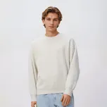 Reserved - Mikina s kapucí a drobnou výšivkou - krémová - 515EF-01M - 515EF-01M-L