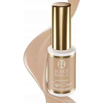 Přípravek na nehty Hybridní lak Coffee Dream Cappuccino Drama č. 568 Boska Nails 6 ml