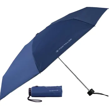 Deštník Ultra mini skládací deštník Tom Tailor 229TTB modrý, TOM TAILOR