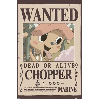 Plakát Plakát, Obraz - One Piece - Wanted Chopper