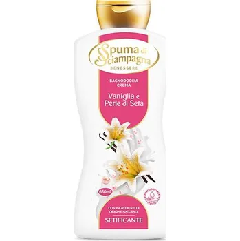 Spuma di Sciampagna Perle di Seta e Vaniglia sprchový krém/koupelová pěna 650 ml