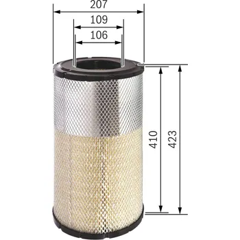 Vzduchový filtr Vzduchový filtr BOSCH F 026 400 269