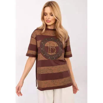 Dámská halenka Halenka CLM BZ 0004.50 hnědá XL